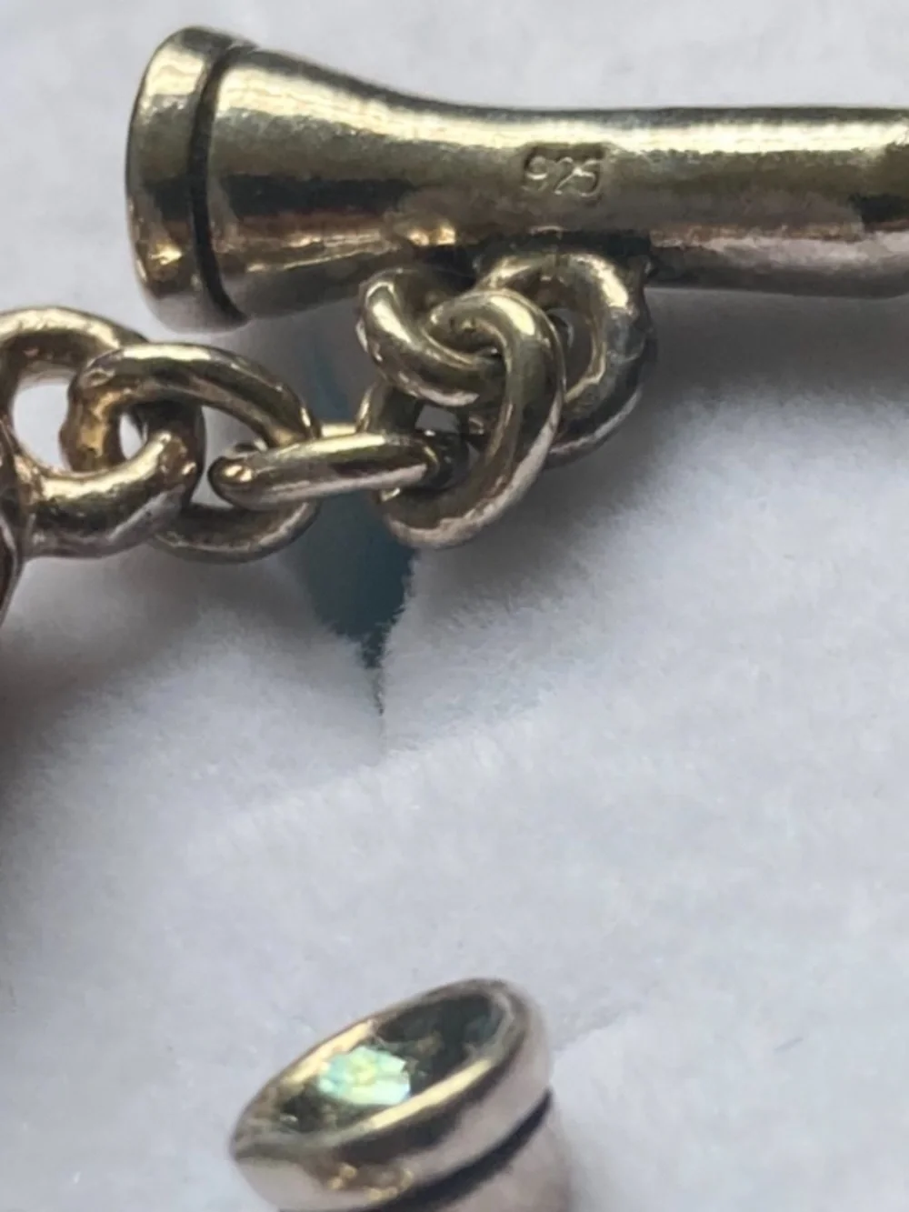 A Very Unique set of Sterling golf ball and tees cufflinks